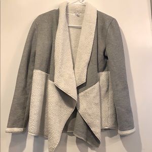 Splendid Women’s waffle knit Sherpa sweater